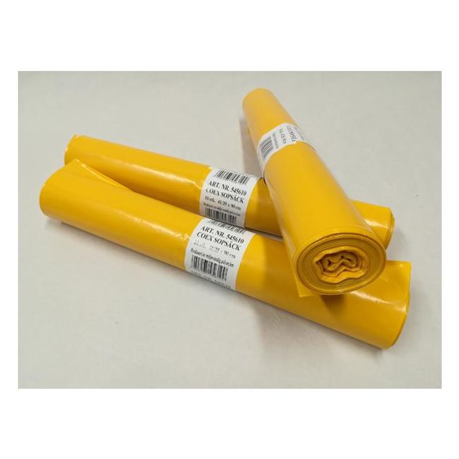 Hovedbilde Risikoavfallsekk 44l gul 10 sekker