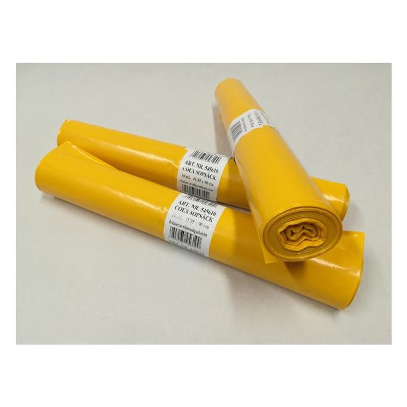 Risikoavfallsekk 44l gul 10 sekker