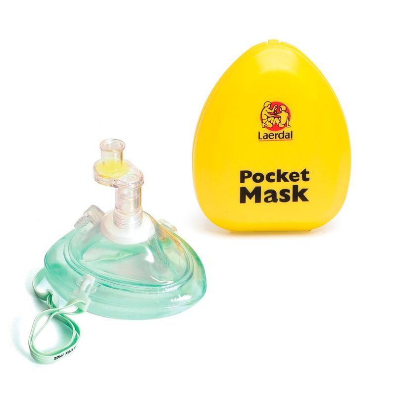 Laerdal Pocketmask m/O2 adapter filter og stropp