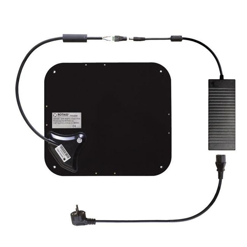 Rotaid varmeplate med LED-lys og transformator