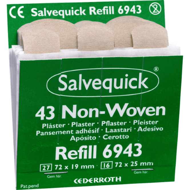 Hovedbilde Salvequick Non-Woven Plaster 43stk REF 6943