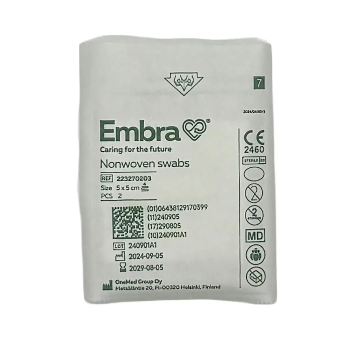 Kompresser NW Sterile 5x5cm 70x2 pk