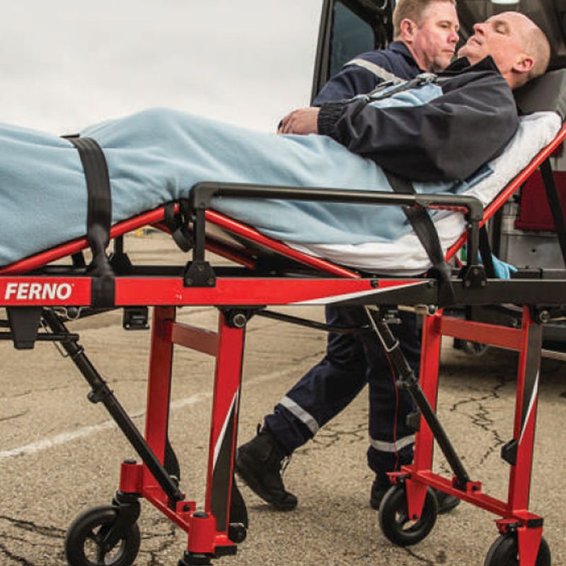 Ferno F2 Monobloc H56 inkl. madrass og belter Ferno