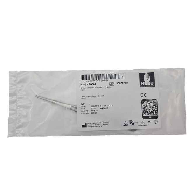 Hovedbilde Pinsett kirurgi 13 cm 1x2 klør