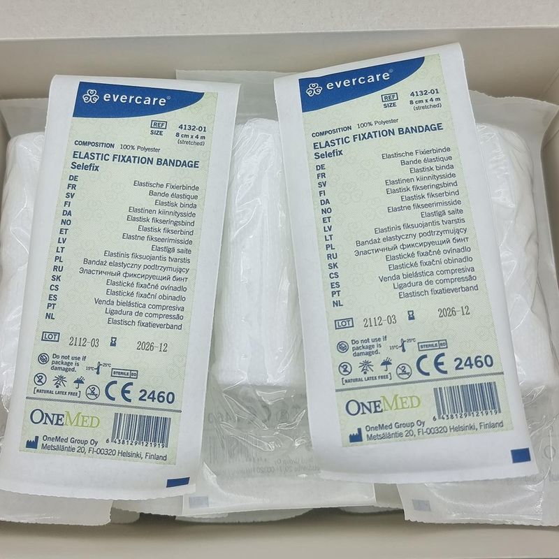 Elastisk fikseringsbind steril 8cmx4m 25 stk
